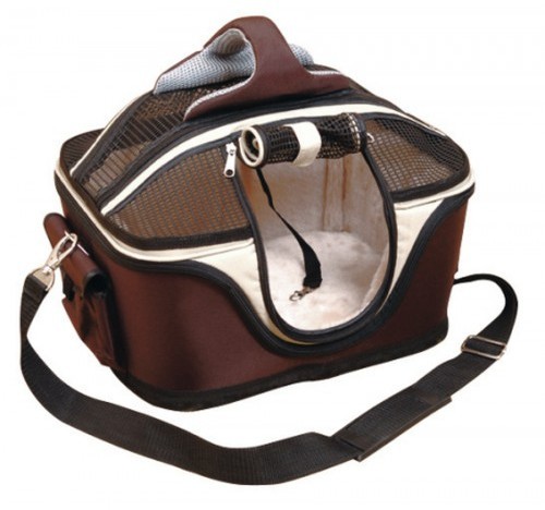 Adriene's Choice Trasportino Lussuoso Per Animali - In Pelle PU, Impermeabile, Per Cani Piccoli E Gatti, Dimensioni 43.2x30.5x20.3 Cm