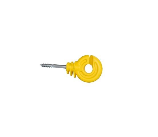 50 Isolatori Ad Anello Classic Per Recinzioni Elettriche – Filettatura Metrica 6 Mm, Per Pali In Legno, Max 12 Mm Di Nastro