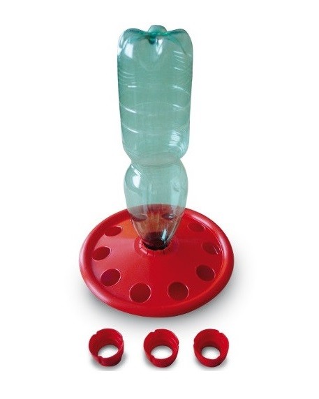 Abbeveratoio per pulcini porta bottiglia