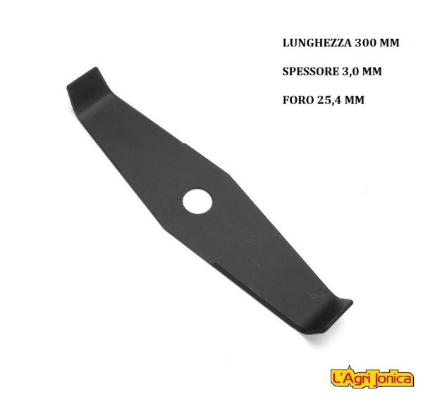 Disco Mulching per decespugliatore con 2 denti ricurvi materiale resistente