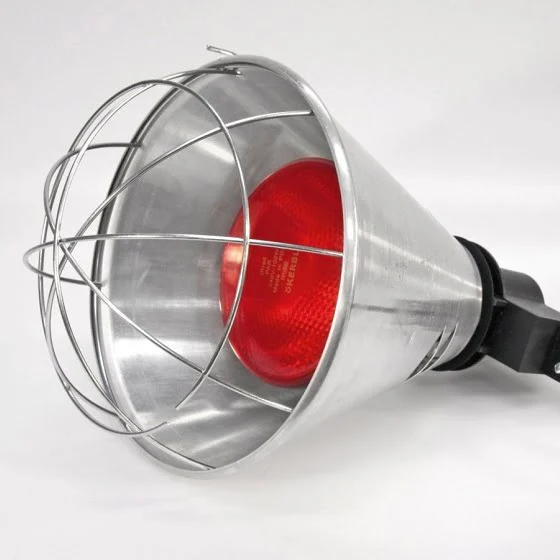 portalampada riscaldante per animali a infrarossi